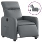 vidaXL Relaxsessel Elektrisch Grau Kunstleder vidaXL Relaxsessel Elektrisch Grau Kunstleder