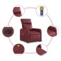 vidaXL Massagesessel Elektrisch Weinrot Kunstleder vidaXL Massagesessel Elektrisch Weinrot Kunstleder