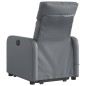 vidaXL Massagesessel mit Aufstehhilfe Grau Kunstleder vidaXL Massagesessel mit Aufstehhilfe Grau Kunstleder