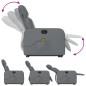 vidaXL Massagesessel mit Aufstehhilfe Grau Kunstleder vidaXL Massagesessel mit Aufstehhilfe Grau Kunstleder