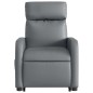 vidaXL Massagesessel mit Aufstehhilfe Grau Kunstleder vidaXL Massagesessel mit Aufstehhilfe Grau Kunstleder