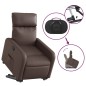 vidaXL Relaxsessel mit Aufstehhilfe Elektrisch Braun Kunstleder vidaXL Relaxsessel mit Aufstehhilfe Elektrisch Braun Kunstleder