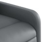 vidaXL Massagesessel mit Aufstehhilfe Elektrisch Grau Kunstleder vidaXL Massagesessel mit Aufstehhilfe Elektrisch Grau Kunstleder