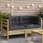 vidaXL Garten-Ecksofa mit Kissen 2 Stk. Kiefernholz Imprägniert vidaXL Garten-Ecksofa mit Kissen 2 Stk. Kiefernholz Imprägniert