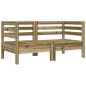 vidaXL Garten-Ecksofa mit Kissen 2 Stk. Kiefernholz Imprägniert vidaXL Garten-Ecksofa mit Kissen 2 Stk. Kiefernholz Imprägniert