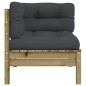 vidaXL Garten-Ecksofa mit Kissen 2 Stk. Kiefernholz Imprägniert vidaXL Garten-Ecksofa mit Kissen 2 Stk. Kiefernholz Imprägniert