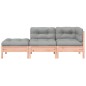 vidaXL Gartensofa mit Kissen und Hocker 2-Sitzer vidaXL Gartensofa mit Kissen und Hocker 2-Sitzer