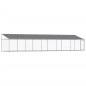 vidaXL Hundezwinger mit Dach und Tür Grau 10x2x2 m Verzinkter Stahl vidaXL Hundezwinger mit Dach und Tür Grau 10x2x2 m Verzinkter Stahl