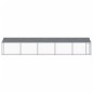 vidaXL Hundezwinger mit Dach und Tür Grau 10x2x2 m Verzinkter Stahl vidaXL Hundezwinger mit Dach und Tür Grau 10x2x2 m Verzinkter Stahl
