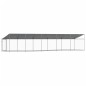 vidaXL Hundezwinger mit Dach und Tür Grau 10x2x2 m Verzinkter Stahl vidaXL Hundezwinger mit Dach und Tür Grau 10x2x2 m Verzinkter Stahl