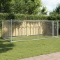 vidaXL Hundezwinger mit Tür Grau 4x2x1,5 m Verzinkter Stahl vidaXL Hundezwinger mit Tür Grau 4x2x1,5 m Verzinkter Stahl