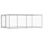 vidaXL Hundezwinger mit Tür Grau 4x2x1,5 m Verzinkter Stahl vidaXL Hundezwinger mit Tür Grau 4x2x1,5 m Verzinkter Stahl