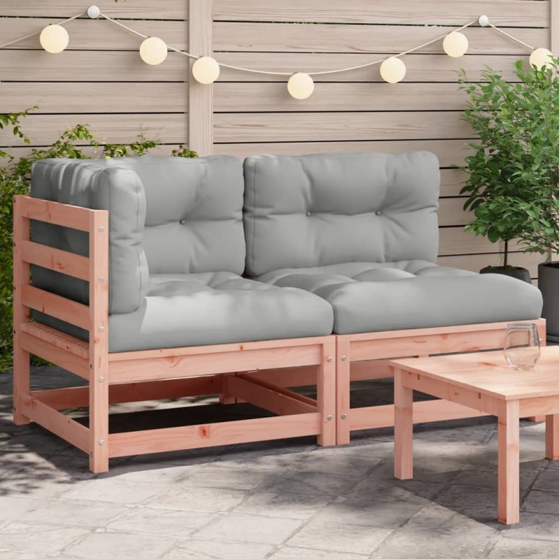 vidaXL Gartensofa mit Kissen 2-Sitzer Massivholz Douglasie vidaXL Gartensofa mit Kissen 2-Sitzer Massivholz Douglasie