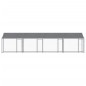vidaXL Hundezwinger mit Dach und Türen Grau 8x2x2 m Verzinkter Stahl vidaXL Hundezwinger mit Dach und Türen Grau 8x2x2 m Verzinkter Stahl