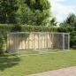 vidaXL Hundezwinger mit Türen Grau 4x2x1,5 m Verzinkter Stahl vidaXL Hundezwinger mit Türen Grau 4x2x1,5 m Verzinkter Stahl