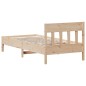 vidaXL Massivholzbett mit Kopfteil 75x190 cm Kiefer vidaXL Massivholzbett mit Kopfteil 75x190 cm Kiefer