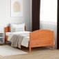 vidaXL Massivholzbett mit Kopfteil Wachsbraun 75x190 cm Kiefer vidaXL Massivholzbett mit Kopfteil Wachsbraun 75x190 cm Kiefer