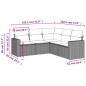 vidaXL 5-tlg. Garten-Sofagarnitur mit Kissen Beige Poly Rattan vidaXL 5-tlg. Garten-Sofagarnitur mit Kissen Beige Poly Rattan