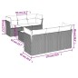 vidaXL 7-tlg. Garten-Sofagarnitur mit Kissen Beige Poly Rattan vidaXL 7-tlg. Garten-Sofagarnitur mit Kissen Beige Poly Rattan