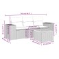 vidaXL 4-tlg. Garten-Sofagarnitur mit Kissen Beige Poly Rattan vidaXL 4-tlg. Garten-Sofagarnitur mit Kissen Beige Poly Rattan