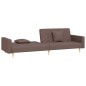 vidaXL Schlafsofa 2-Sitzer mit 2 Kissen Taupe Stoff vidaXL Schlafsofa 2-Sitzer mit 2 Kissen Taupe Stoff