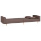 vidaXL Schlafsofa 2-Sitzer mit 2 Kissen Taupe Stoff vidaXL Schlafsofa 2-Sitzer mit 2 Kissen Taupe Stoff