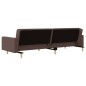 vidaXL Schlafsofa 2-Sitzer mit 2 Kissen Taupe Stoff vidaXL Schlafsofa 2-Sitzer mit 2 Kissen Taupe Stoff
