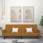 vidaXL Schlafsofa 2-Sitzer Braun Samt vidaXL Schlafsofa 2-Sitzer Braun Samt