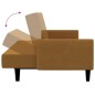vidaXL Schlafsofa 2-Sitzer Braun Samt vidaXL Schlafsofa 2-Sitzer Braun Samt