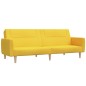 vidaXL Schlafsofa 2-Sitzer Gelb Stoff vidaXL Schlafsofa 2-Sitzer Gelb Stoff