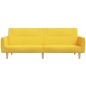 vidaXL Schlafsofa 2-Sitzer Gelb Stoff vidaXL Schlafsofa 2-Sitzer Gelb Stoff