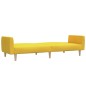 vidaXL Schlafsofa 2-Sitzer Gelb Stoff vidaXL Schlafsofa 2-Sitzer Gelb Stoff