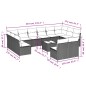 vidaXL 13-tlg. Garten-Sofagarnitur mit Kissen Schwarz Poly Rattan vidaXL 13-tlg. Garten-Sofagarnitur mit Kissen Schwarz Poly Rattan