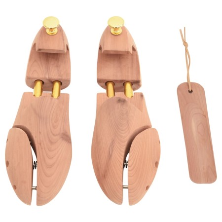 vidaXL Schuhspanner mit Schuhlöffel EU 44-45 Massivholz Zeder