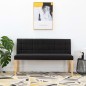 vidaXL Bank 140 cm Schwarz Samt vidaXL Bank 140 cm Schwarz Samt