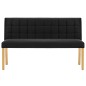 vidaXL Bank 140 cm Schwarz Samt vidaXL Bank 140 cm Schwarz Samt