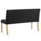 vidaXL Bank 140 cm Schwarz Samt vidaXL Bank 140 cm Schwarz Samt