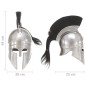vidaXL Griechischer Krieger-Helm Antik Replik für LARP Silbern Stahl vidaXL Griechischer Krieger-Helm Antik Replik für LARP Silbern Stahl