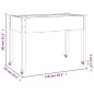 vidaXL Pflanzkübel mit Einsatz und Rollen Grau 118x59x80 cm Tannenholz vidaXL Pflanzkübel mit Einsatz und Rollen Grau 118x59x80 cm Tannenholz