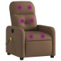 vidaXL Massagesessel Braun Stoff vidaXL Massagesessel Braun Stoff