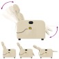 vidaXL Massagesessel Creme Stoff vidaXL Massagesessel Creme Stoff