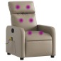 vidaXL Massagesessel Cappuccino-Braun Kunstleder vidaXL Massagesessel Cappuccino-Braun Kunstleder