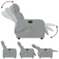vidaXL Massagesessel Elektrisch Hellgrau Stoff vidaXL Massagesessel Elektrisch Hellgrau Stoff