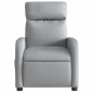 vidaXL Massagesessel Elektrisch Hellgrau Stoff vidaXL Massagesessel Elektrisch Hellgrau Stoff