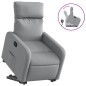 vidaXL Relaxsessel mit Aufstehhilfe Hellgrau Stoff vidaXL Relaxsessel mit Aufstehhilfe Hellgrau Stoff