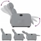 vidaXL Relaxsessel mit Aufstehhilfe Hellgrau Stoff vidaXL Relaxsessel mit Aufstehhilfe Hellgrau Stoff