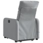 vidaXL Massagesessel mit Aufstehhilfe Hellgrau Stoff vidaXL Massagesessel mit Aufstehhilfe Hellgrau Stoff