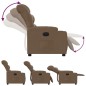 vidaXL Relaxsessel Elektrisch Braun Stoff vidaXL Relaxsessel Elektrisch Braun Stoff