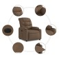 vidaXL Relaxsessel Elektrisch Braun Stoff vidaXL Relaxsessel Elektrisch Braun Stoff