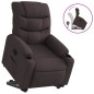 vidaXL Relaxsessel mit Aufstehhilfe Dunkelbraun Stoff vidaXL Relaxsessel mit Aufstehhilfe Dunkelbraun Stoff